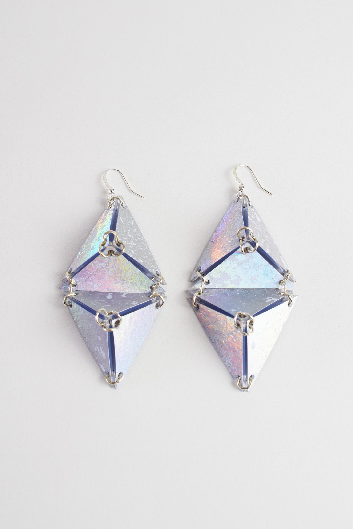DOUBLE PYRAMID EARRINGS