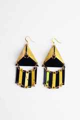 PYRAMID DRAPE EARRINGS